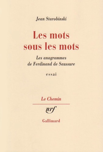MOTS SOUS LES MOTS, de Jean Starobinski | portada del libro