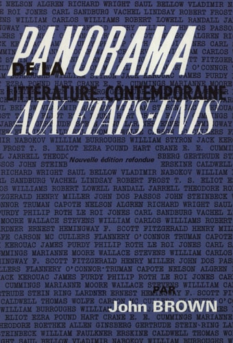 PANORAMA DE LA LITTERATURE CONTEMPORAINE AUX ETATS-UNIS, de John Brown | portada del libro