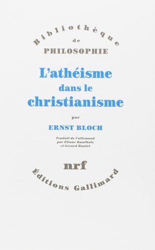 L'ATHEISME DANS LE CHRISTIANISME, de Ernst Bloch | portada del libro