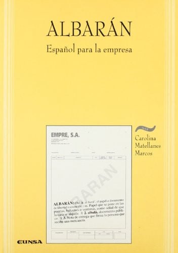 Albarán: español para la empresa, de Matellanes Marcos | portada del libro