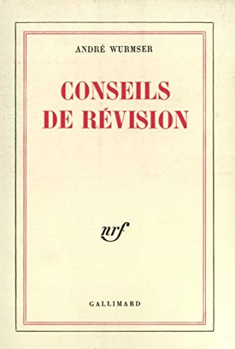 CONSEILS DE REVISION, de Wurmser | portada del libro