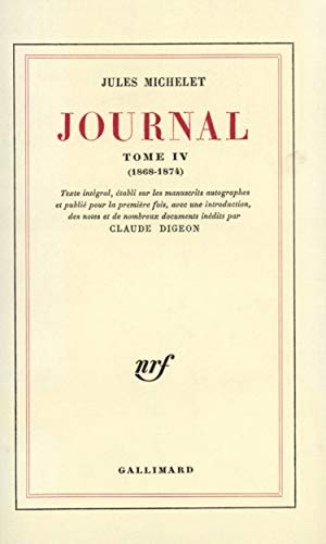 JOURNAL T4, de Michelet | portada del libro