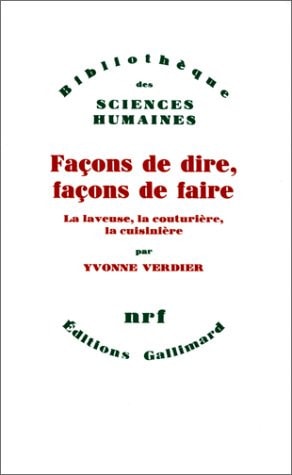 FACONS DE DIRE FACONS DE FAIRE, de Verdier | portada del libro