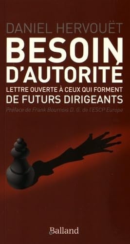 BESOIN D AUTORITE, de HERVOUET DANIEL | portada del libro
