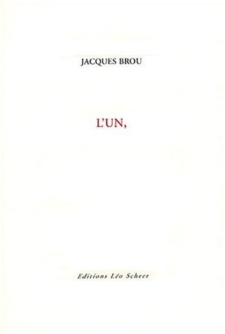 'UN,, de Jacques Brou | portada del libro