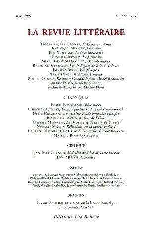 A REVUE LITTERAIRE N°1, de Frédéric-Yves Jeannet | portada del libro