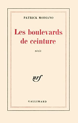 LES BOULEVARDS DE CEINTURE, de Modiano | portada del libro