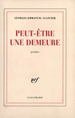 PEUT-ETRE UNE DEMEURE, de Clancier | portada del libro