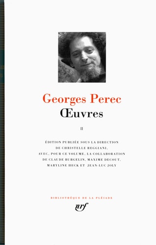 OEUVRES II, de Georges Perec | portada del libro