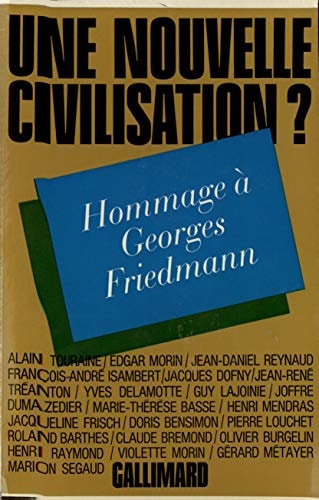 NOUVELLE CIVILISATION, de Collectifs | portada del libro