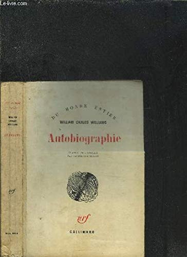AUTOBIOGRAPHIE, de William Carlos Williams | portada del libro