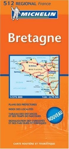 MAPA REGIONAL BRETAGNE, de SIN AUTOR | portada del libro