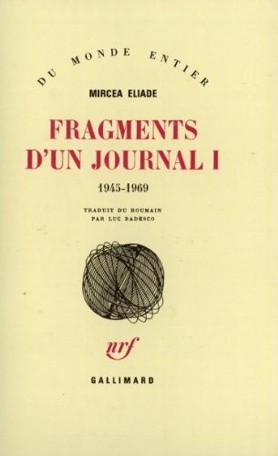 FRAGMENTS D'UN JOURNAL T1, de Eliade | portada del libro