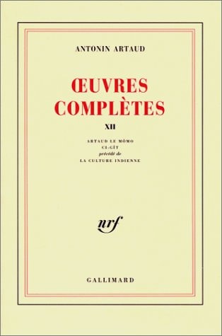 OEUVRES COMPLETES T12, de Antonin Artaud | portada del libro