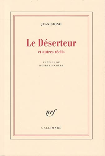 LE DESERTEUR ET AUTRES RECITS, de Giono | portada del libro