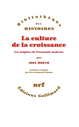 LA CULTURE DE LA CROISSANCE, de Joel Mokyr | portada del libro