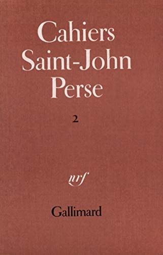 CAHIERS SAINT-JOHN PERSE, de Collectifs | portada del libro