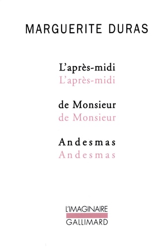 L'APRES-MIDI DE MONSIEUR ANDESMAS, de Marguerite Duras | portada del libro