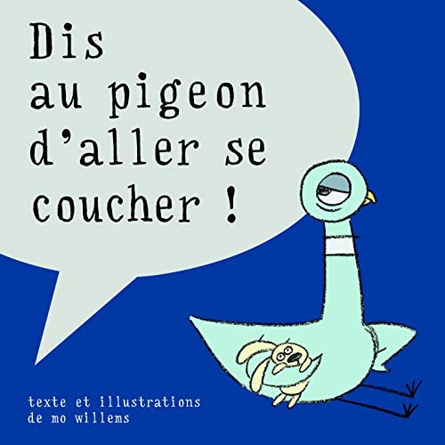 IS AU PIGEON D'ALLER SE COUCHER !, de Mo Willems | portada del libro