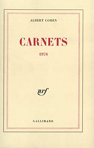 CARNETS 1978 COHEN, de Cohen | portada del libro