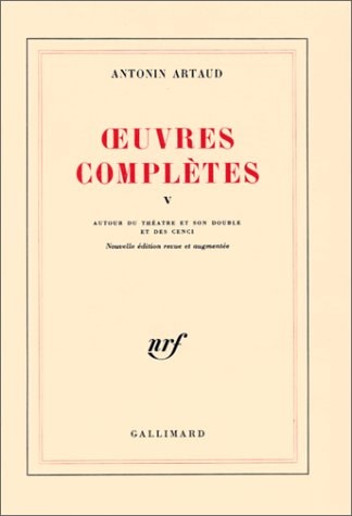 OEUVRES COMPLETES T5, de Antonin Artaud | portada del libro