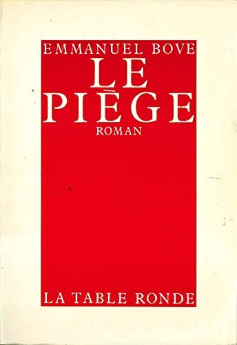 LE PIEGE, de Bove | portada del libro
