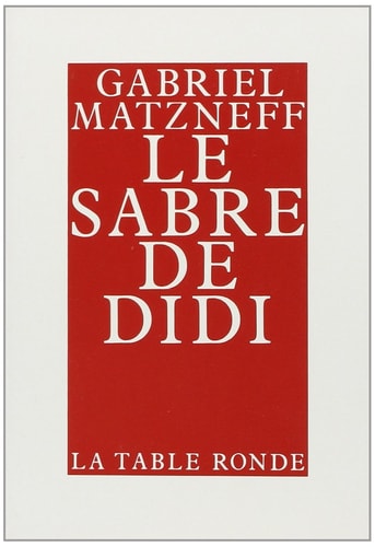SABRE DE DIDI, de Gabriel Matzneff | portada del libro