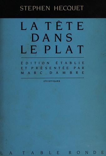 TETE DANS LE PLAT, de Hecquet | portada del libro