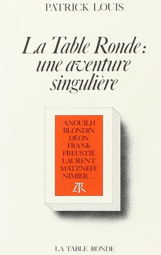 TABLE RONDE UNE AVEN SIN, de Patrick Louis | portada del libro