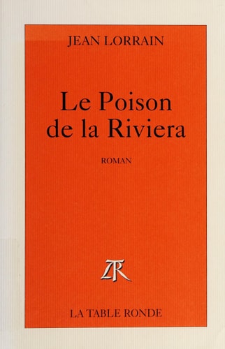 POISON DE LA RIVIERA, de Jean Lorrain | portada del libro