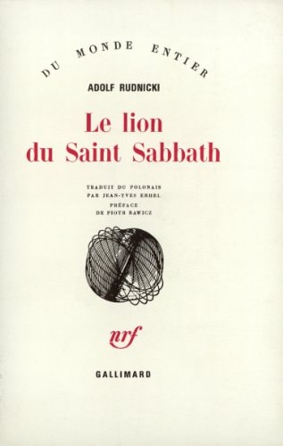 LE LION DU SAINT SABBATH, de Adolf Rudnicki | portada del libro