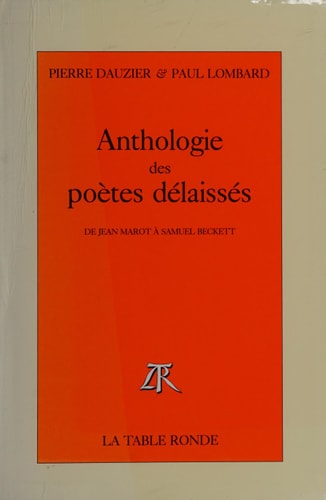 ANTHOLOGIE DES POETES DELAISSES, de Pierre Dauzier | portada del libro