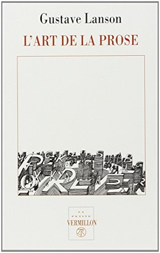 ART DE LA PROSE 67, de Gustave Lanson | portada del libro