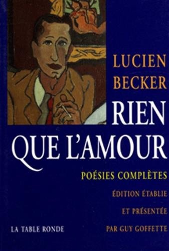 RIEN QUE L'AMOUR, de Lucien Becker | portada del libro