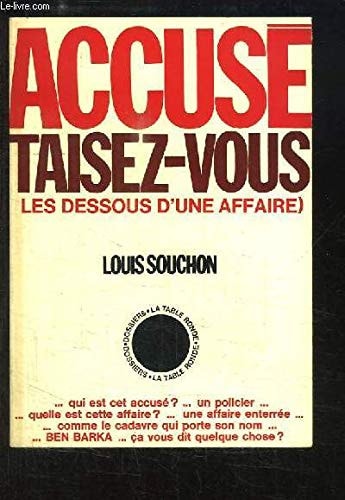 ACCUSE TAISEZ VOUS, de Souchon | portada del libro