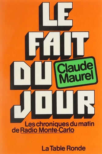 FAIT DU JOUR, de Maurel | portada del libro