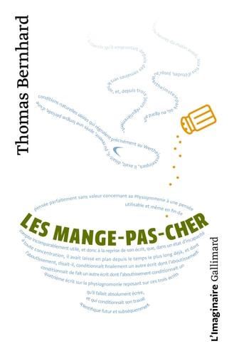 LES MANGE-PAS-CHER, de Thomas Bernhard | portada del libro