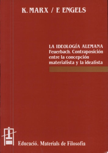 IDEOLOGIA ALEMANA MATER-FIL7885, de PRIOR OLMOS | portada del libro