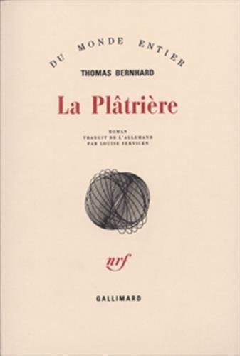 LA PLATRIERE, de Thomas Bernhard | portada del libro