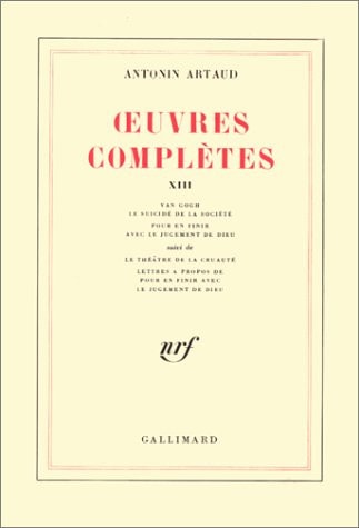 OEUVRES COMPLETES T13, de Antonin Artaud | portada del libro