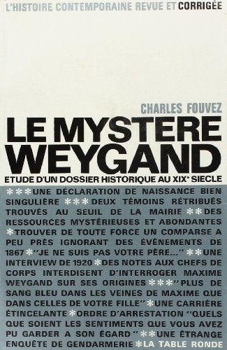 MYSTERE WEYGAND, de Charles Fouvez | portada del libro