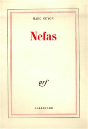NEFAS, de Guyon | portada del libro