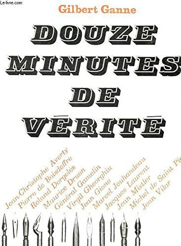 DOUZE MINUTES DE VERITE, de Ganne | portada del libro