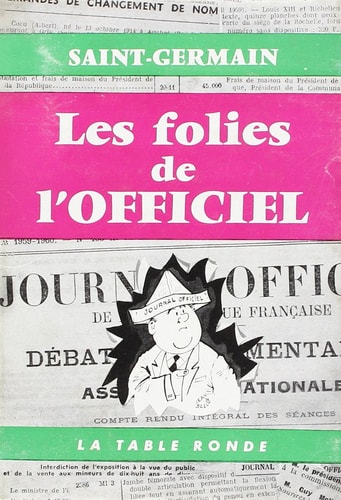 FOLIES DE L OFFICIEL, de Saint-Germain | portada del libro