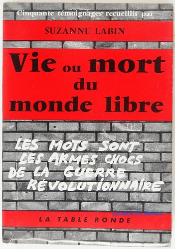 VIE OU MORT MONDE LIBRE, de Labin | portada del libro