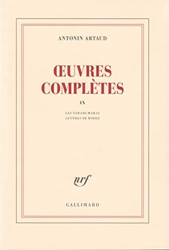 OEUVRES COMPLETES T9, de Antonin Artaud | portada del libro