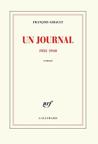UN JOURNAL. 1933-1940, de François Gibault | portada del libro