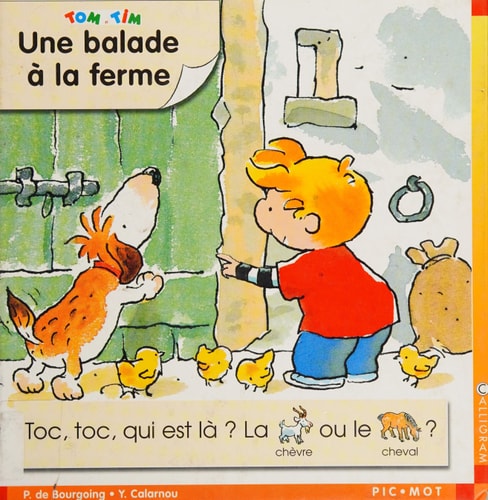 TOM ET TIM UNE BALADE A LA FERME, de Pascale de Bourgoing | portada del libro