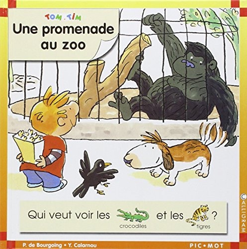 TOM ET TIM UNE PROMENADE AU ZOO, de Pascale de Bourgoing | portada del libro