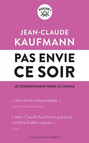PAS ENVIE CE SOIR, de JEAN-CLAUDE KAUFMANN | portada del libro
